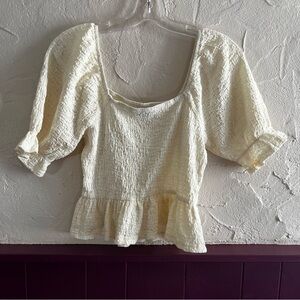 PUFF Sleeve Greylin Top Size Small